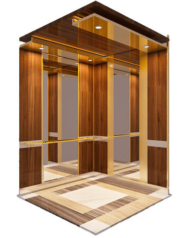 Mẫu sàn gỗ cabin thang máy